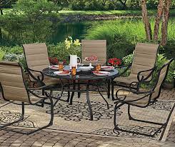 Wilson Fisher Tahoe Patio Dining Collection All Weather Spring Action Rocker Chairs Outdoor Patio Set Outdoor Patio Furniture Affordable Outdoor Furniture