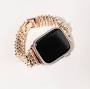 Profile Picture of Krystal Rose Gold Textured Metal Smart Watch Band - MarketFairon Google