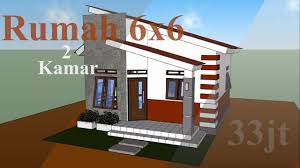 Apalagi untuk keluarga yang hanya mempunyai 2 anak, hanya perlu 3 kamar di dalamnya, 1 kamar utama dan 2 kamar anak. Desain Rumah Minimalis Sederhana 6x6 2 Kamar Tidur Zidan Desain Youtube