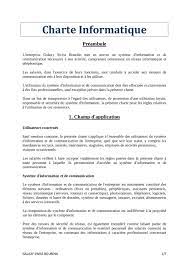 Modèle charte informatique