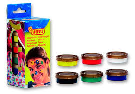 case 6 jars makeup colors 200 gr jovi
