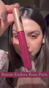 Batom Semi Matte Kiss me Rosa Paris Eudora #eudora #batom #batomeudora  #make #batommatte #bocarosa #batomrosa #eudoratiktok #eudorasiage