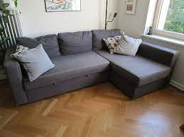 Ein schlafsofa ist die ideale lösung für kleine wohnungen oder als gästebett zwischendurch. Ikea Manstad Sofa Schlafsofa Ecksofa Schlafcouch Mit Bettkasten Blau Grau Eur 95 00 Picclick De