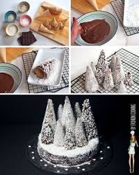 Christmas Tree Forest Cake Buche De Noel Revisitee Foret De Sapins Enneiges Marrons Chocolat Christmas Food Desserts Christmas Cake Christmas Food
