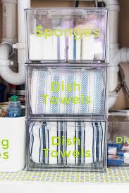 how to organize under the kitchen sink