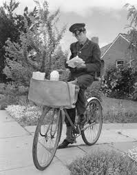 A Postman Of Postmaster General S Department In Winter Uniform On A Suburban Delivery Run In Canberra The National Cap Architecture History History Old Photos