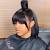 Ponytail Bob With Weave
