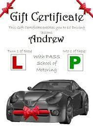 Hi all dd1 is 17 this month and we are 'buying' her a block of driving lessons. Personalised Driving Lessons A5 Gift Card Free L Plates Birthday Ebay