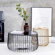 Find the best contemporary coffee tables for your home in 2021 with the carefully curated selection available to shop at houzz. Fashion Popular Modern Design Pumpkin Black Gold Metal Round Tea Table Living Room Side Coffee Table End Table Customize 1pc Coffee Tables Aliexpress