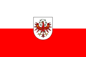 Ein kind mit flagge von österreich in der hand. Tirol Austria