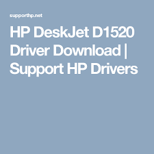 Hp Deskjet D1520 Driver Download Support Hp Drivers