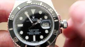 Setting Time And Date On Rolex Submariner Youtube