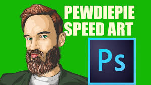 Pewdiepie Speed Vector Art Adobe Photoshop Drawing Pewdiepie Photo Using Adobe Photoshop Pewdiepieart Pewdiepie Art Speed Art Vector Art