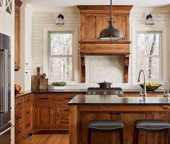 40 Best Farmhouse Kitchen Cabinets Design Ideas 3 Brown Kitchen Cabinets Farmhouse Kitchen Design Stained Kitchen Cabinets