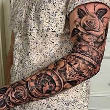 Tattoo on r_arm (rfa and upr arm indian faces/female faces); 125 Best Sleeve Tattoos For Men Cool Ideas Designs 2021 Guide