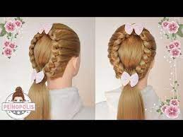 Coiffure Pour Tous Les Jours Cheveux Long Mi Long Coiffure Avec Tresse Facile A Faire Youtube Long Hair Styles Hair Styles Hair Tutorial
