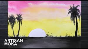 (in dreamy watercolors, preferably.) if you don't already have a set of watercolors, you can easily diy your own with food coloring, baking soda, corn starch, corn syrup. Watercolor Ideas Easy Landscape Scenery Drawing Technique Bangla Viral