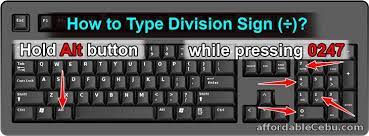 Click in the font list box. How To Type Division Sign Or Divided By In Computer Computers Tricks Tips 5996
