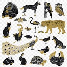 Vintage Wild Animals Png Sticker Stencil Painting Collection Free Image By Rawpixel Com Pangr Watercolor Paintings Of Animals Stencil Painting Animals Wild