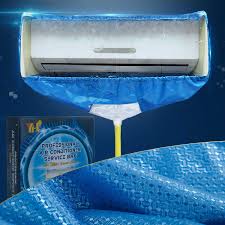In this brief video, homesense owner brian schutt walks through the steps to clean your air conditioner of cottonwood and dirt. Amazon Com Split Air Conditioning Cleaning Waterproof Cover Bag With Drain Outlet And Two Sides Support Plates Dust Washing Clean Protector Bag Wall Mounted Air Conditioning Service Bag With Water Pipe Home