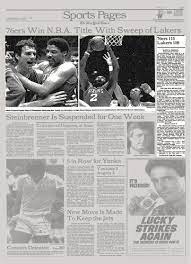 Лента календарь статистика таблица видео. 76ers Win N B A Title With Sweep Of Lakers The New York Times