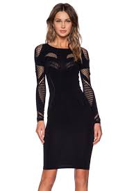 Mcq Alexander Mcqueen Mesh Dress In Darkest Black At Revolveclothing Abiti Chic Abiti
