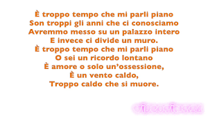 Mi Parli Piano Emma Marrone Testo Karaoke Youtube