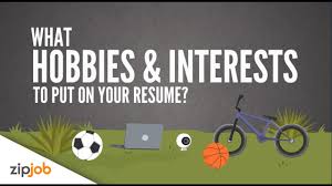 hobbies and interests you need to