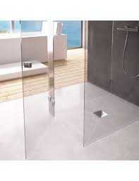 For point drains, the shower base slopes on all angles towards the drain. Shower Bases Pans Home Garden Wetroom Kit Walk In Wetroom Shower Tray Former With Drain Including Linear Marisdusan Com