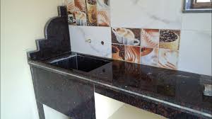It's because the simple concept would make a small room more comfortable. Granite Marble Kitchen Platform And Tiles Youtube