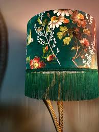 Likewise, hanging a pendant light above a table or desk is an easy way to convert a kitchen, dining room or dark corner into a bright, social area. Handmade Dark Forest Hunter Green Velvet With Mirror Copper Metallic Lined Lampshade Ceiling Shade All Sizes Handmade Products Lighting Cate Org