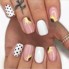 A trim manicure benefits us all, too. 80 Cute Short Nail Art Design Ideas You Can Copy In 2020 Summer Ibaz Cute Nail Art Designs Sunflower Nails Short Acrylic Nails Designs