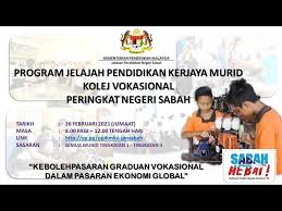 Boleh muat turun melalui pautan yang disediakan pada gambar. Program Jelajah Pendidikan Kerjaya Murid Kolej Vokasional Peringkat Negeri Sabah 2021 Litetube