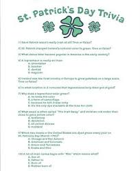 According to a number of historians, the official color of st. March 2010 St Patrick S Day Trivia Nursing Home Activities St Patrick