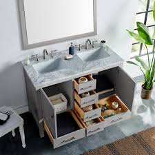 Caroline estate 60 double vanity gray, marble top, round sink by virtu usa (16) $2,249. Pin On Room