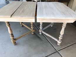 Then, think about the color of the base. Bleaching My Antique Table