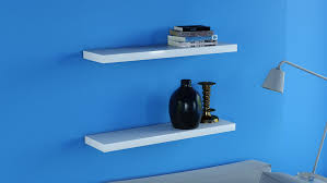 Expansive top can even pedestal a widescreen. Gloss White Floating Shelves Double Deal 800x200x38mm The Shelving Shop