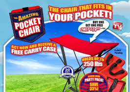 You can take it with all to the time so you can have a seat whenever you want. The Pocket Chair Sit Where Ever You Want Unfinished Man