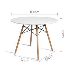 Dining table sets are a fast way to make a dining room look perfectly pulled together, so furnish your dining room with stylish and quality dining sets that were made to last. Artiss Dining Table 4 Seater Round Replica Dsw Eiffel Kitchen Timber White Buy Round Dining Tables 9350062130322