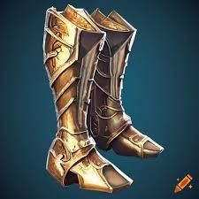 Gold Knight Boots