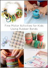 15 Simple Fine Motor Activities For Kids Using Rubber Bands Preschool Fine Motor Activities Fine Motor Activities For Kids Fine Motor Activities
