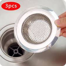 3 pack kitchen sink strainer stainless