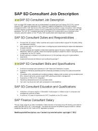 Understanding fiscal issues and providing guidance to clients are some of the many tasks of a financial consultant. Sap Sd Consultant Job Description In Word Format Sap Se Enterprise Resource Planning