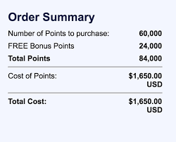 buy southwest points chart points with a crew