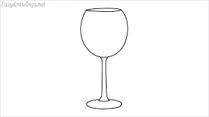 Learn how to draw champagne glass pictures using these outlines or print just for coloring. How To Draw A Wine Glass Step By Step 5 Easy Phase Video