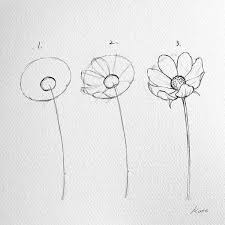How Easy To Draw Flowers In Tree Steps Cool Tips From Urbankate In Ca Coo Modern Design In 2020 Simple Flower Drawing Easy Flower Drawings Flower Drawing