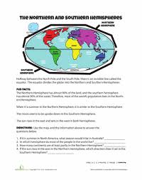 Hemispheres Worksheet Education Com Social Studies Worksheets Hemisphere Five Themes Of Geography