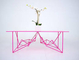 Yoshi Pink Steel In 2020 Minimalist Living Room Decor Modern Table Decor