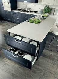Storage I Wouldn T Put Glass Dishes In Drawers But I Would Plastic In 2020 Contemporary Kitchen Cabinets Clever Kitchen Ideas Italian Kitchen Cabinets