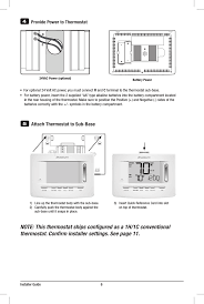 This video covers changing the batteries on a braeburn deluxe touchscreen model 6100, 6300 or 6400 thermostat. 7220 Thermostat User Manual Braeburn Systems